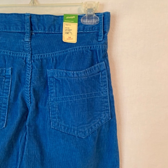 GAP Boys Cobalt Blue 5 Pocket Corduroy Size 14 - Picture 7 of 9